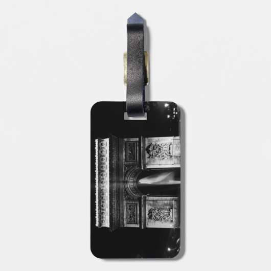 Triumphbogen Vintag France Gepäckanhänger (Rückseite vertikal)