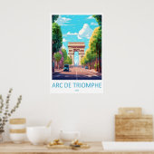 Triumphbogen Vintage-Reiseposter Ski National Poster (Küche)