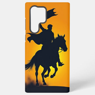 "Triumphe Charge: Eine Silhouette bei Morgendämmer Samsung Galaxy Hülle