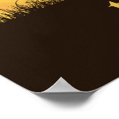 Triumphe-Radfahrer, die Fahrrad über Kopf-Grafik a Poster (Ecke)