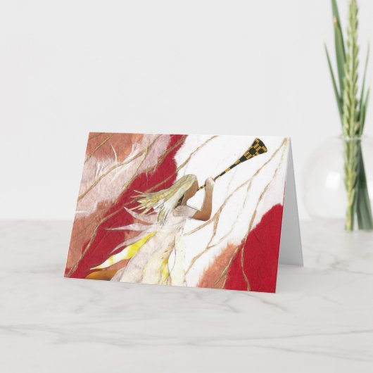 Triumphengel Weihnachtskarte Feiertagskarte (Vorderseite)