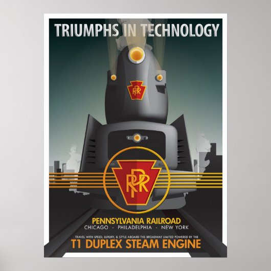TRIUMPHS IN TECHNOLOGIE: Die Pennsy T1 Poster (Vorne)