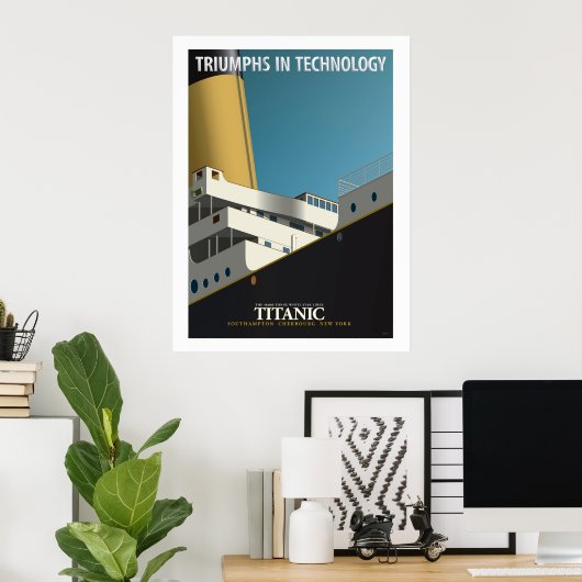 TRIUMPHS IN TECHNOLOGIE - RMS Titanic Poster (Heimbüro)