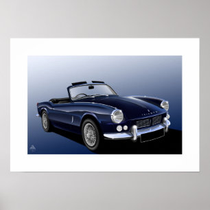 Triumphspitfire-Plakat-Illustration Poster