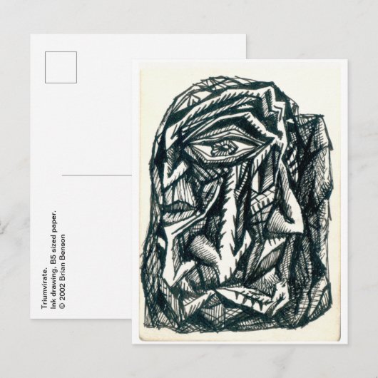 Triumvirat, Postkarte (Vorne/Hinten)