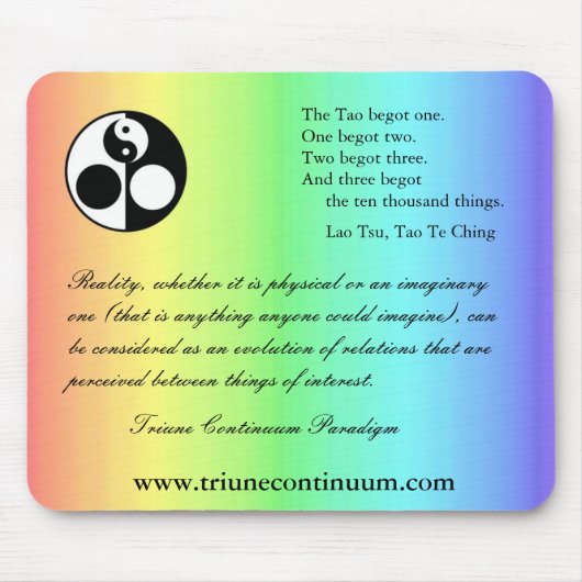 Triune Kontinuum Mousepad (Vorne)