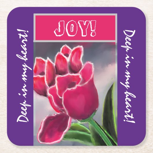 Trivet Geschenk Blumendesign, personalisieren Typo Rechteckiger Pappuntersetzer (Vorderseite)