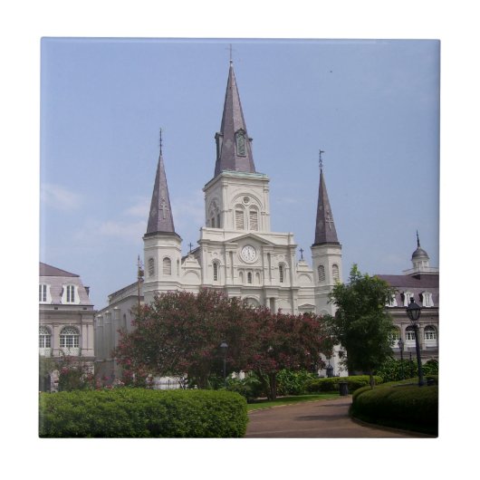 Trivet New Orleans Szene 9 Fliese (Vorderseite)