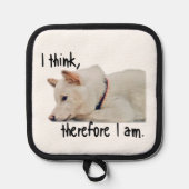 Trivet of dog topflappen (Vorderseite)