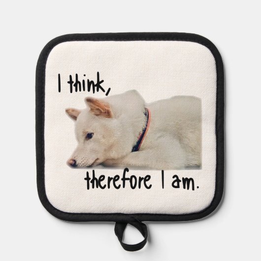 Trivet of dog topflappen (Vorderseite)