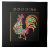 Trivet Tile-Colorful Huhn Fliese (Vorderseite)
