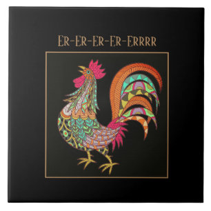 Trivet Tile-Colorful Huhn Fliese