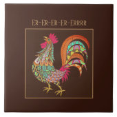 Trivet Tile-Colorful Huhn Fliese (Vorderseite)