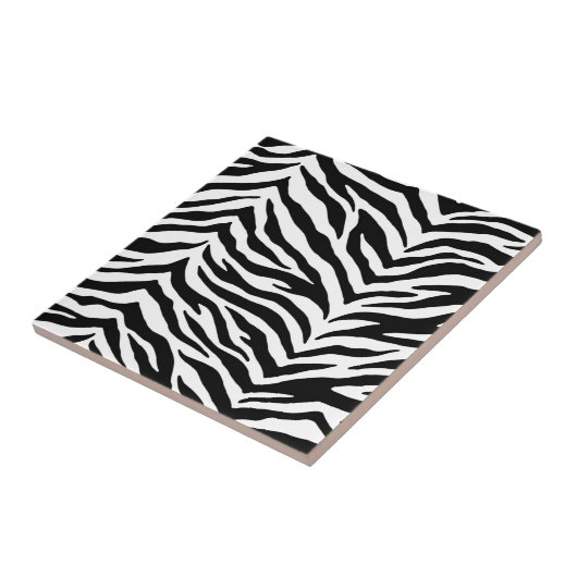 Trivet Tile-Zebra Print Fliese (Seite)