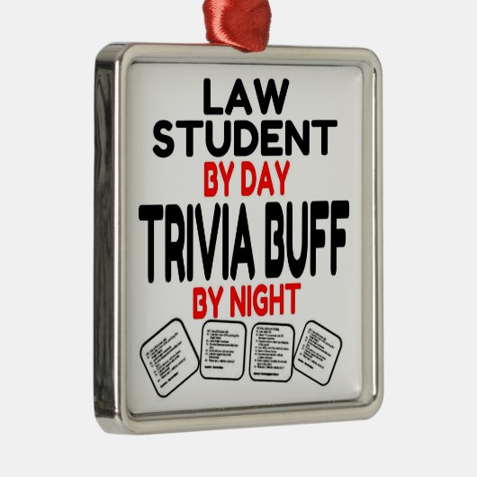 Trivia Buff Law Student Ornament Aus Metall (Rechts)