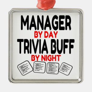 Trivia Buff Manager Ornament Aus Metall