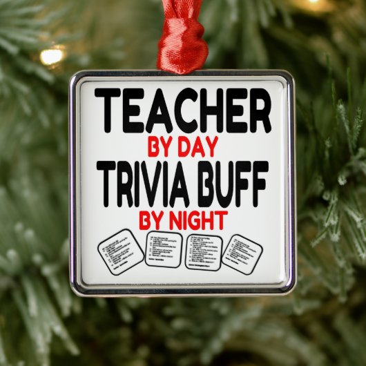 Trivia Buff Teacher Ornament Aus Metall (Baum)