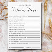 Trivia Game For Bride And Groom Bridal Shower Game Einladung
