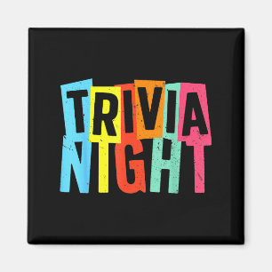 Trivia-Nacht-Kunst für Männer Frauen Trivia-Gastge Magnet