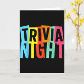 Trivia Night Art For Men Women Trivia Host Trivia Karte (Gelbe Blume)
