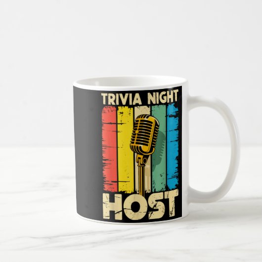 Trivia Night Host Quiz Game Entertainer Moderator Kaffeetasse (Rechts)