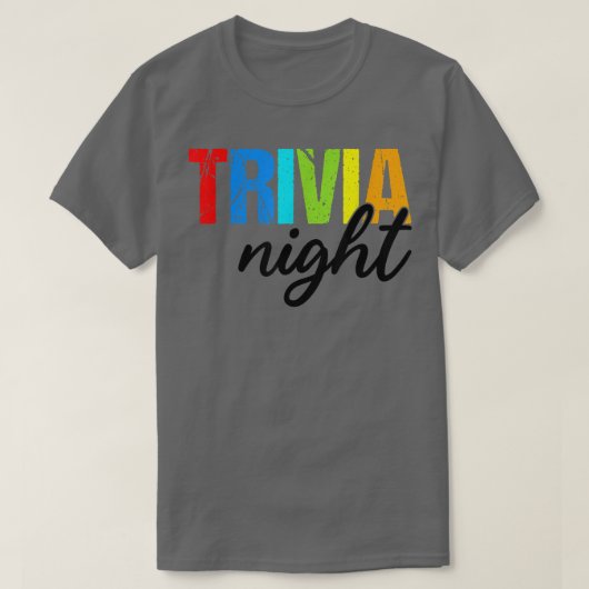 Trivia NightFunny Quiz Game Enthusiast T-Shirt (Design vorne)
