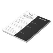 Trivia Party Game - Benutzerdefinierte Frage und A Notizblock (Rotiert)