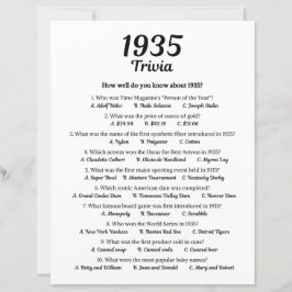 Trivia-Spiel 1935