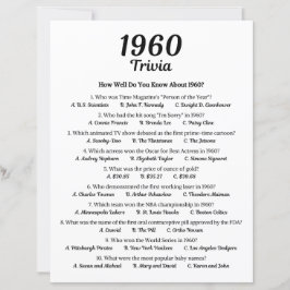 Trivia-Spiel 1960