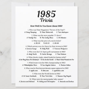 Trivia-Spiel 1985