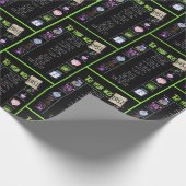 Trivia zum Geburtstag 1951 Geschenkpapier (Ecke)