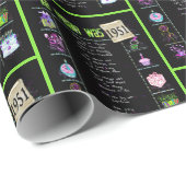 Trivia zum Geburtstag 1951 Geschenkpapier (Rolleneckpunkt)