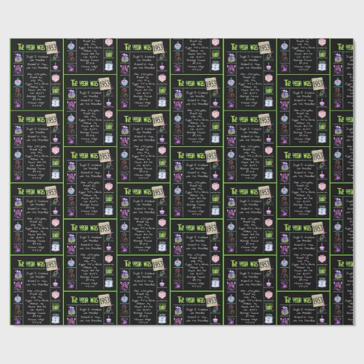 Trivia zum Geburtstag 1953 Geschenkpapier (Flach)