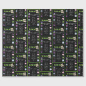 Trivia zum Geburtstag 1954 Geschenkpapier (Flach)