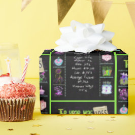 Trivia zum Geburtstag 1955 Geschenkpapier