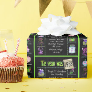 Trivia zum Geburtstag 1958 Geschenkpapier