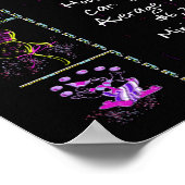 Trivia zum Geburtstag 1960 auf Schwarz Poster (Ecke)