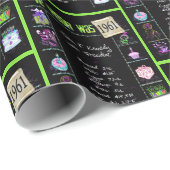 Trivia zum Geburtstag 1961 Geschenkpapier (Rolleneckpunkt)