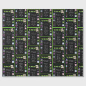 Trivia zum Geburtstag 1972 Geschenkpapier (Flach)