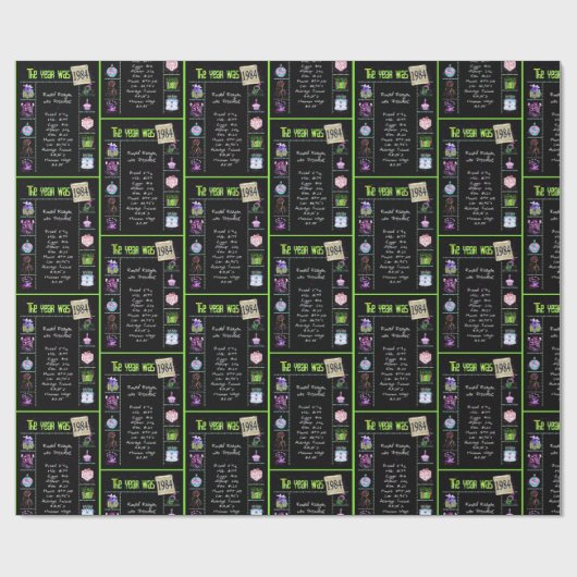 Trivia zum Geburtstag 1984 Geschenkpapier (Flach)