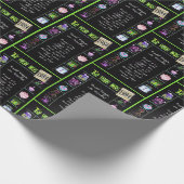 Trivia zum Geburtstag 1984 Geschenkpapier (Ecke)