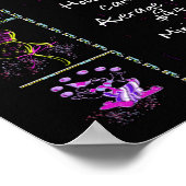 Trivia zum Geburtstag 1992 auf schwarz Poster (Ecke)