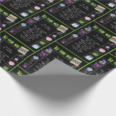 Trivia zum Geburtstag 2000 Geschenkpapier (Ecke)