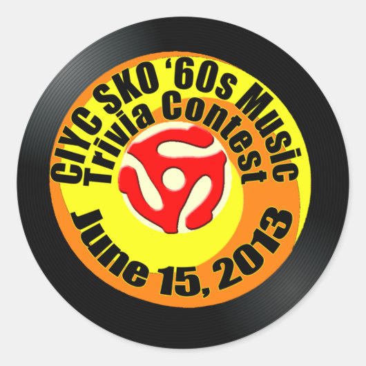 Trivialwettbewerb 3 runder aufkleber (Vorderseite)