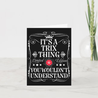 Trix Name A Trix Sache Würde Nicht Verstehen Karte