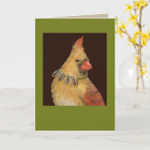 Trixie der Kardinal-Karte Karte (Gelbe Blume)