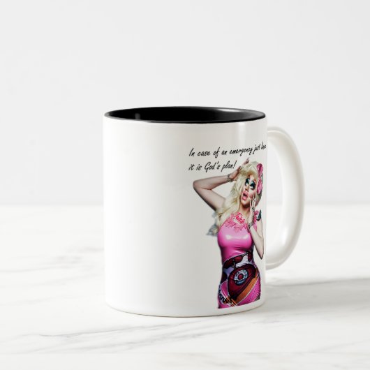 Trixie Mattel - Im Notfall Zweifarbige Tasse (VorderseiteRechts)