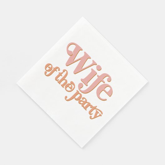 TRIXIE Retro 70er Ehefrau des Party Bachelorette Serviette (Ecke)