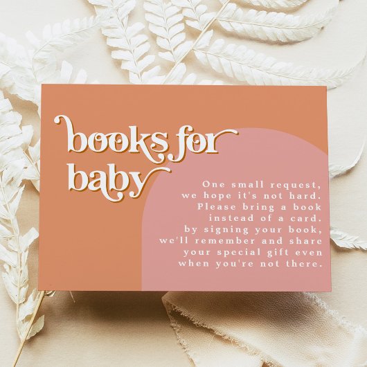 TRIXIE Retro 70er Jahre Rosa Orange Bücher für Bab Einladung