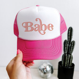 TRIXIE Retro 70er-Jahre-Thema Groovy Babe Junggese Truckerkappe